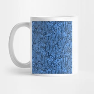 Blue Black Feather Angel Wings Print Mug